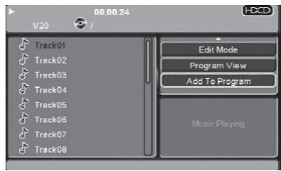 LENCO DVD-225 - Pour ajouter à la liste de programmation : - 1
