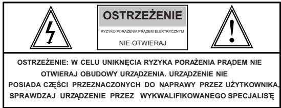 LENCO DVD-321 - OSTRZEŽENIA ODNOSNIE RZYKA PORAŽENIA PRADEM - 1
