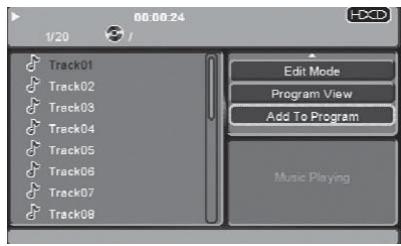 LENCO DVD-321 - Añadir a la lista de programación - 1