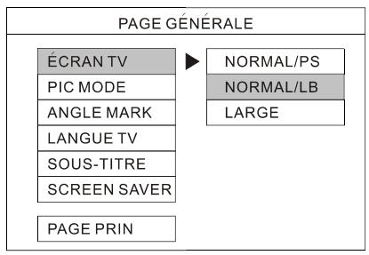 LENCO DVD-41 MPEG4 - Réglages généraux - 3