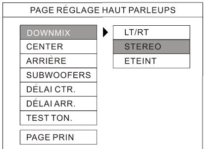 LENCO DVD-41 MPEG4 - Réglages des enceintes - 3
