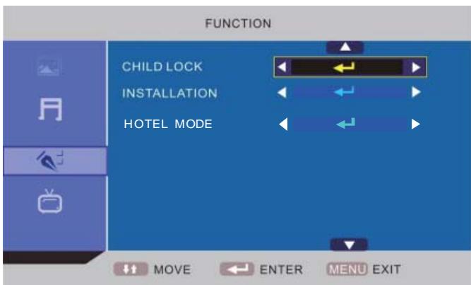 LENCO DVT-2432 - A propos de la fonction de verrouillage hôtel - 3