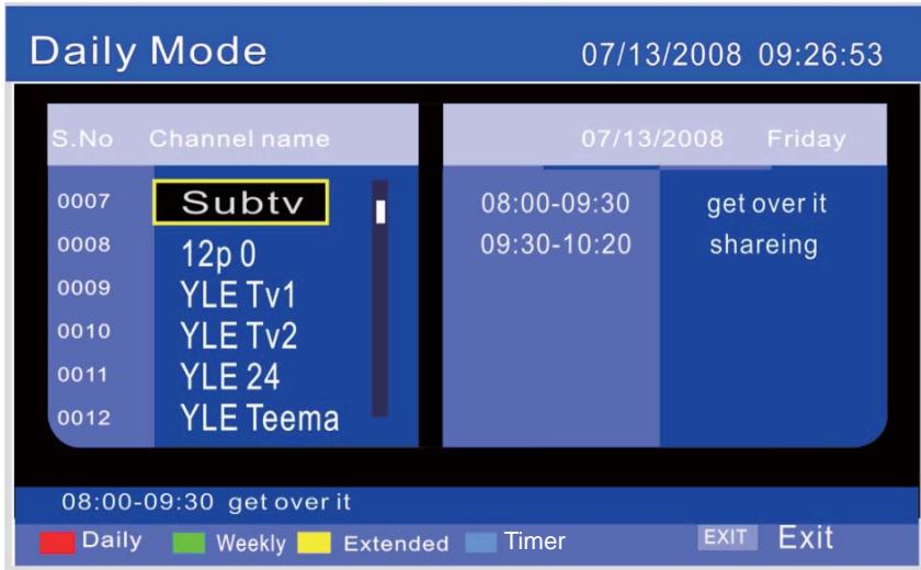 LENCO DVT-2432 - Menu EPG (EPG) - 1