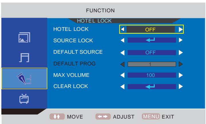 LENCO DVT-2432 - Acerca de la funciona Hotel Lock (Bloqueo de hotel) - 3
