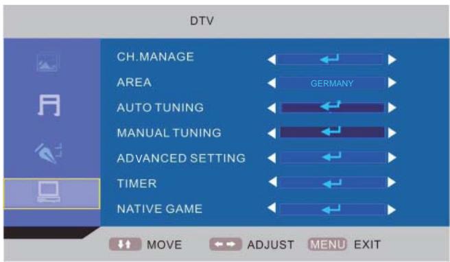 LENCO DVT-2432 - MENÙ DTV (DTV) - 1