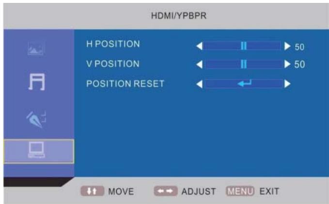 LENCO DVT-2432 - MENÜ HDMI/YPBPR (HDMI/YPBPR) - 1