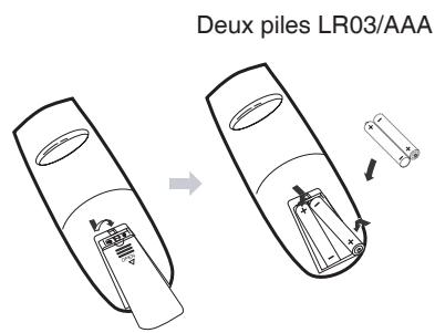 LENCO DVT-2432 - Insertion des piles - 1
