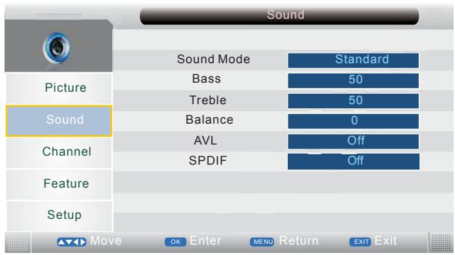 LENCO DVT-2632 - SOUND MENU - 1
