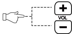 LENCO DVT-2632 - Einstellen der Lautstärke - 2