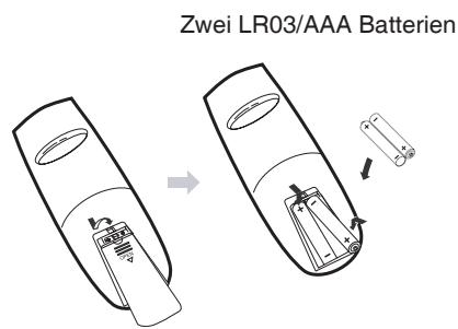 LENCO DVT-2632 - Einlagen der Batterien - 1