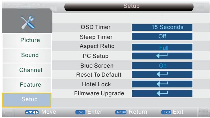 LENCO DVT-2632 - SETUP MENU - 1