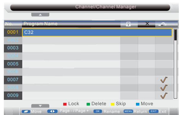 LENCO DVT-2632 - KANALMENU - 2