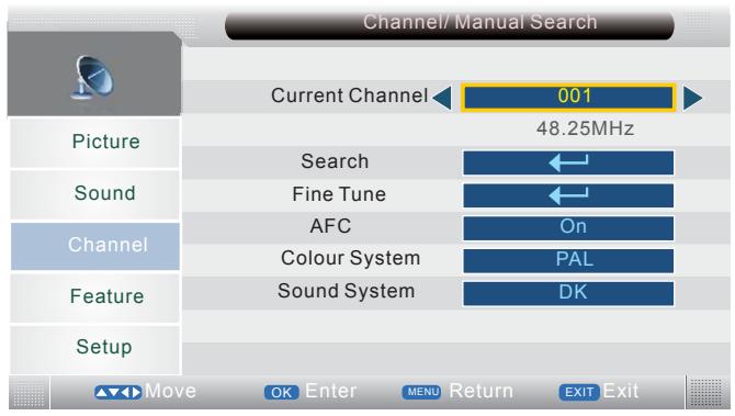 LENCO DVT-2632 - KANALMENU - 5