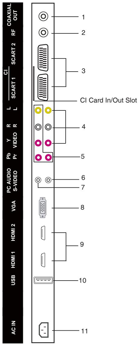 LENCO DVT-2632 - Jacks (Rear Panel) - 1