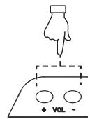 LENCO DVT-2632 - Adjusting the volume - 1