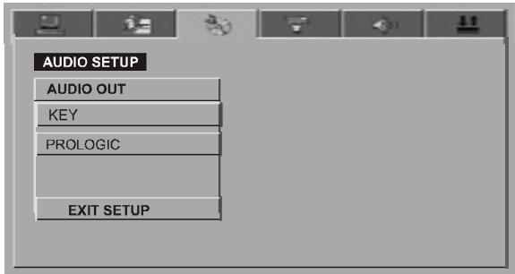 LENCO MDV-3 - AUDIO SETUP PAGE (Pantalla de configuración de audio) - 1