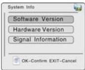 LENCO TFT-720 - System Info - 1