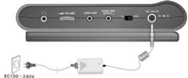 LENCO TFT-720 - Charging the Battery Pack - 1