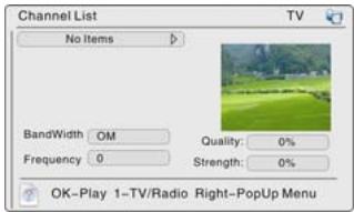 LENCO TFT-720 - Channel List - 1