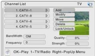 LENCO TFT-720 - Add Channel - 2