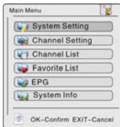 LENCO TFT-720 - Main Menu - 1