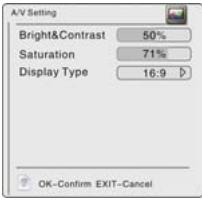 LENCO TFT-720 - A/V Setting - 1
