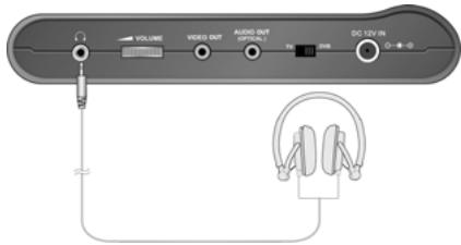 LENCO TFT-720 - Connecting a Headphone - 1