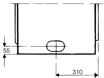 ZANKER AE 2060  NL/B - Position des orifices d'évacuation d'air - 1