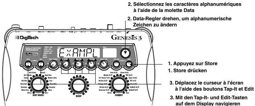 DIGITECH GENESIS3 - Reverb wählen und einstellen - 2