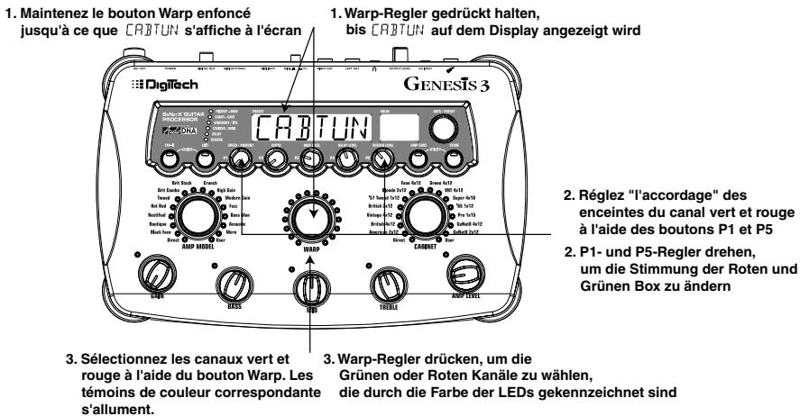 DIGITECH GENESIS3 - Boxen stimmen (optional) - 1