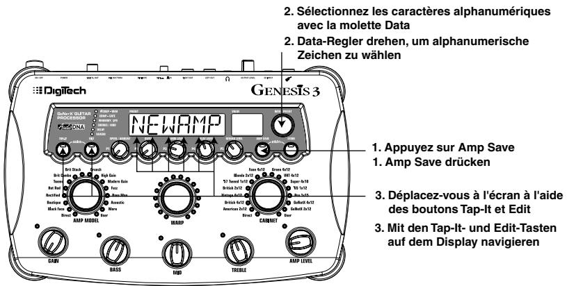 DIGITECH GENESIS3 - HyperModel™ speichern - 1