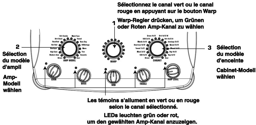 DIGITECH GENESIS3 - Amp/Cabinet-Modelle wählen - 1