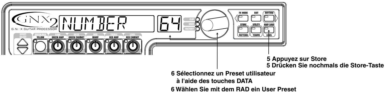 DIGITECH GNX2 - Fonctions d'édition / Editierfunktionen - 1