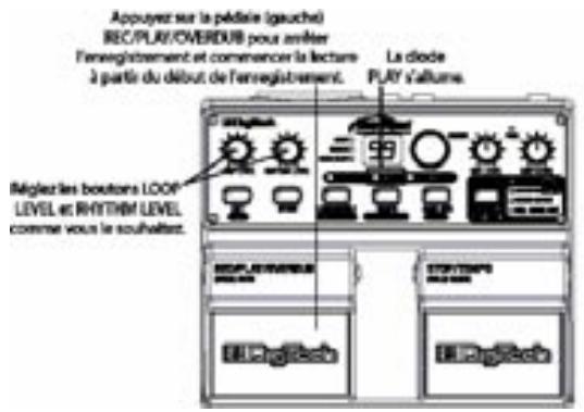 DIGITECH JAMMAN - Arrêt de l'enregistrement, début de la lecture - 1