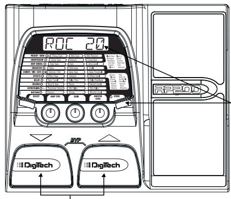 DIGITECH RP200 - Sauvegarde/copie/attribution du nom d'un Preset - 1