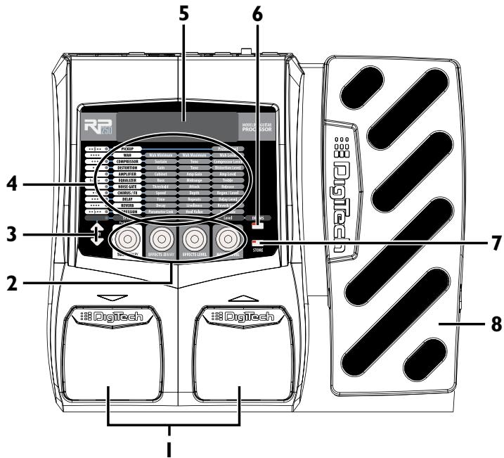 DIGITECH RP250 - Présélections - 2
