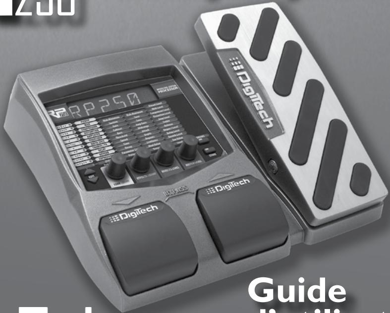 DIGITECH RP250 - Processeur de modélisation de guitare - 1