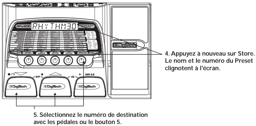 DIGITECH RPX400 - Déclaration de presets - 1