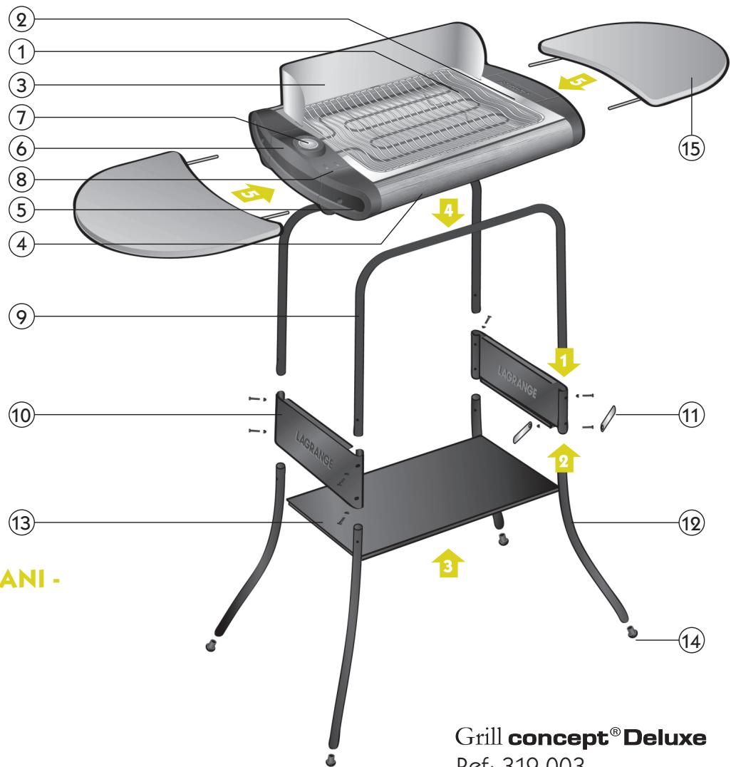 LAGRANGE BARBECUES GRILL CONCEPT - - ASSEMBLAGE DU PIED - - 4