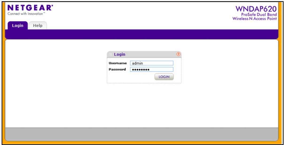 NETGEAR WNDAP620 - To log in to the wireless access point: - 1