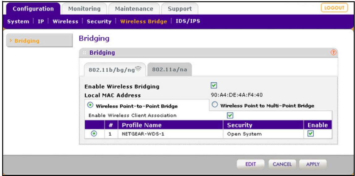 NETGEAR WNDAP620 - To configure a point-to-point wireless network: - 1