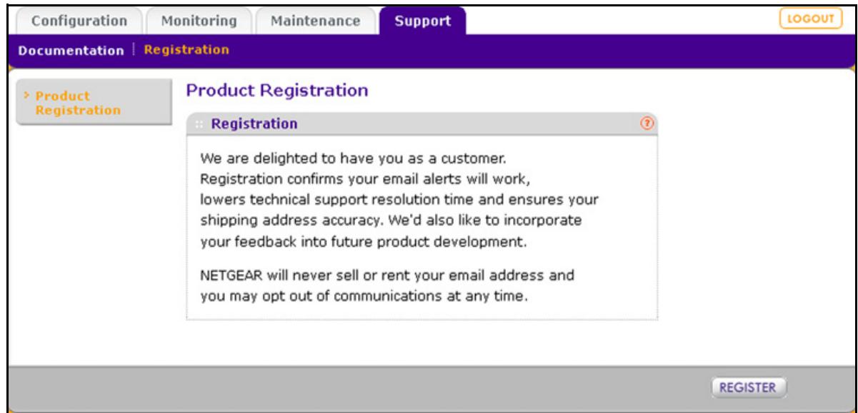 NETGEAR WNDAP620 - To register the wireless access point with NETGEAR: - 1