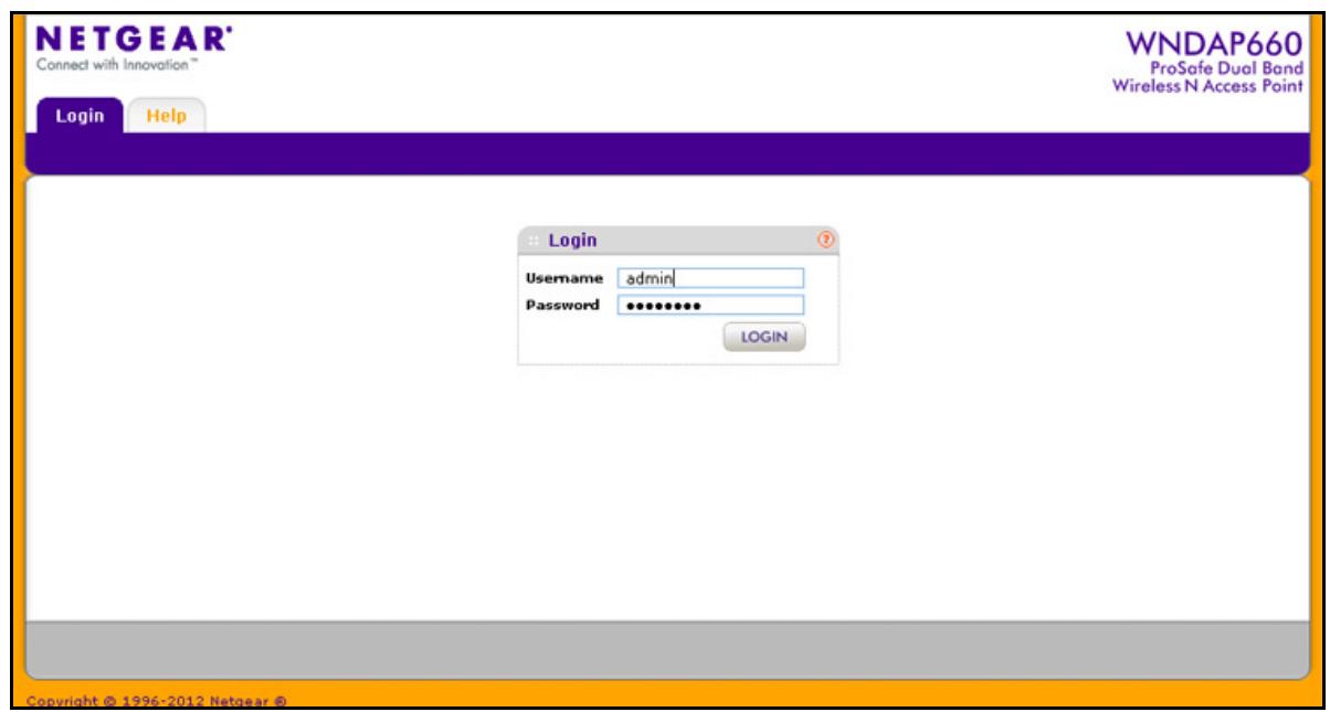 NETGEAR WNDAP660 - To log in to the wireless access point: - 1