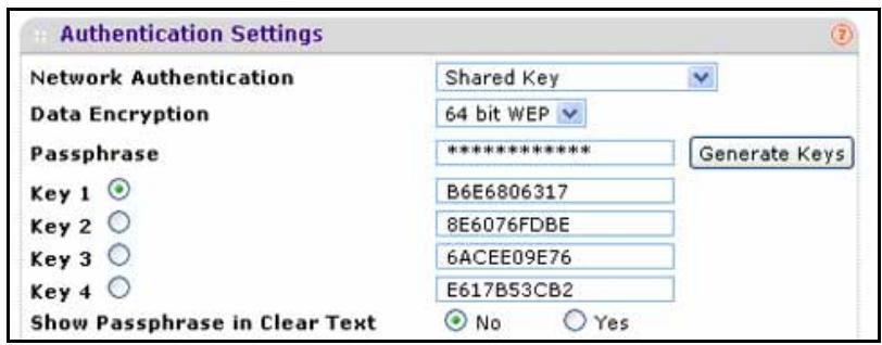 NETGEAR WNDAP660 - - Shared key with WEP - 1