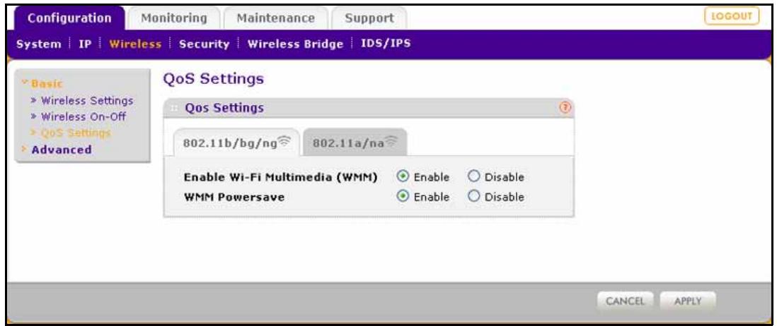 NETGEAR WNDAP660 - To configure basic wireless QoS: - 1