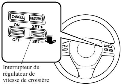 MAZDA 6 - ▼ Pour diminuer la vitesse de croisière - 1