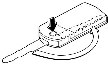 MAZDA 6 - Méthode d'extension/escamotage de la clé (Clé de type escamotable) - 2