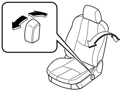 MAZDA 6 - Toujours s'asseoir correctement dans le siège de passager avant avec le dossier de siège bien droit et les pieds posés à plat sur le sol: - 1