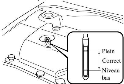 MAZDA 6 - ▼Vérification du niveau d'huile moteur - 1