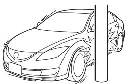 MAZDA 6 - Limites de déploiement des coussins d'air latéraux et des rideaux de sécurité gonflables - 2